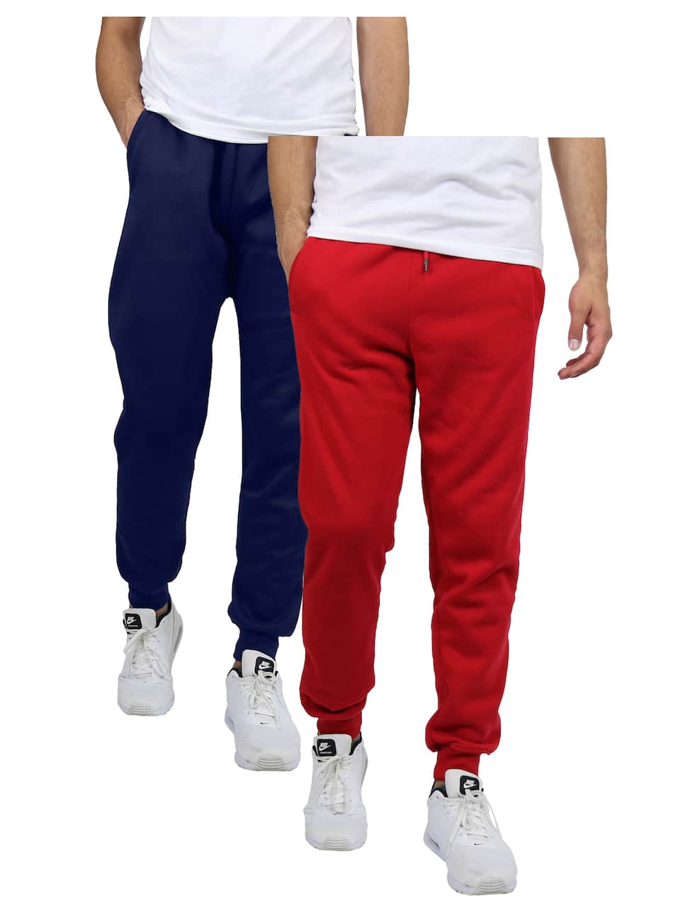 Galaxy by Harvic Men's Fleece-Lined Jogger Sweatpants 2 Pack
